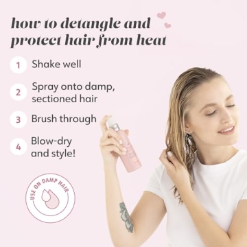 Drybar Prep Rally Prime & Prep Detangler Noir Scent - Full Size | Nourishes Hair, Detangles with Ease, Leaves Hair Soft & Manageable, Protects Hair, Cruelty Free
