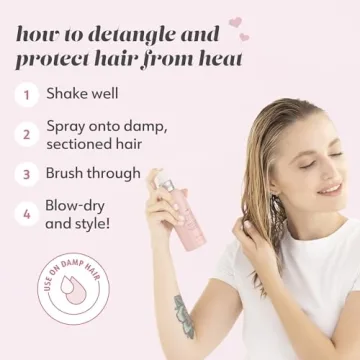 Drybar Prep Rally Prime & Prep Detangler Noir Scent - Full Size | Nourishes Hair, Detangles with Ease, Leaves Hair Soft & Manageable, Protects Hair, Cruelty Free