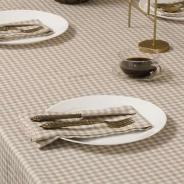 Elegant 100% Pure Linen Napkins Set of 4 for Every Occasion