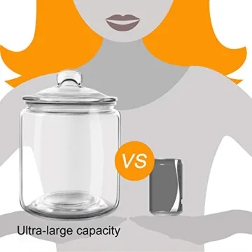 MASTERTOP 1 Gallon Airtight Glass Storage Jar with Lid