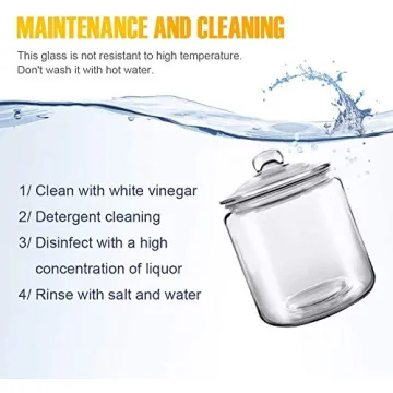 MASTERTOP 1 Gallon Airtight Glass Storage Jar with Lid