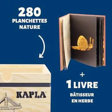 KAPLA Wooden Building Set - 280 Eco-Friendly Planks