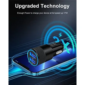 Fast Dual USB Car Charger for iPhone and Samsung Devices