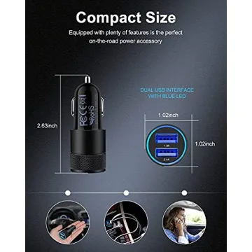 Fast Dual USB Car Charger for iPhone and Samsung Devices