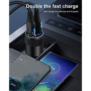 Fast Dual USB Car Charger for iPhone and Samsung Devices