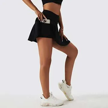 High Waist Pleated Tennis Skirt Set for Women Activewear