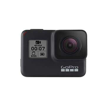 GoPro HERO7 Black Waterproof Digital Action Camera with Touch Screen 4K HD Video 12MP Photos Live St...