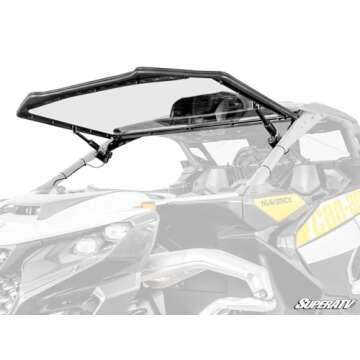 SuperATV MaxDrive Power Flip Windshield for Can-Am Maverick R - Control Airflow Effortlessly, Durabl...