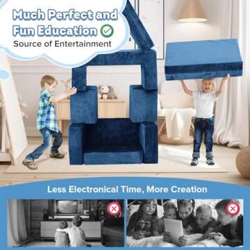 Modular Kids Couch Sofa - Perfect for Play and Creativity