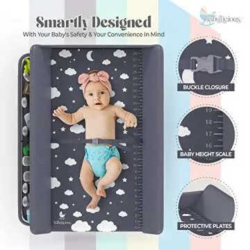 Babylicious Portable Changing Table for Easy Diaper Changes