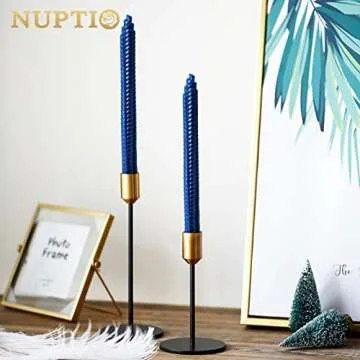 Elegant Nuptio Candlestick Holders Set for Taper Candles