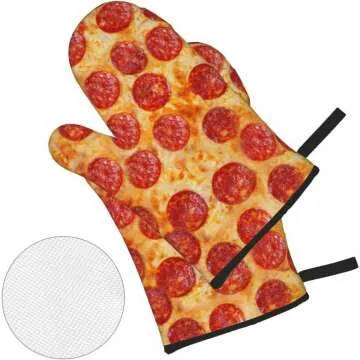 Pizza Oven Mitts & Holders Set - Safe & Stylish