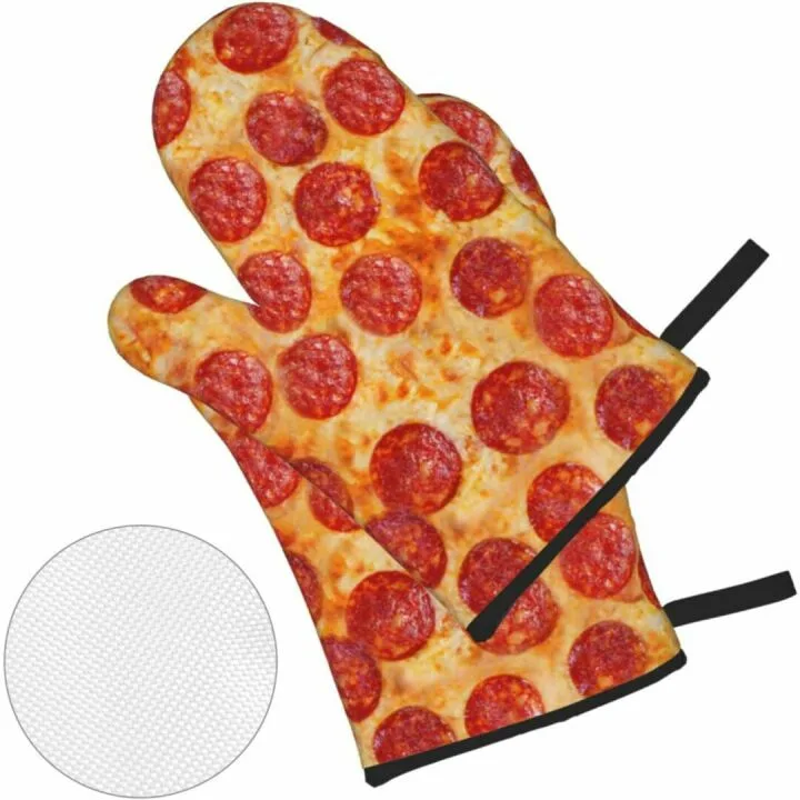Pizza Oven Mitts & Holders Set - Safe & Stylish