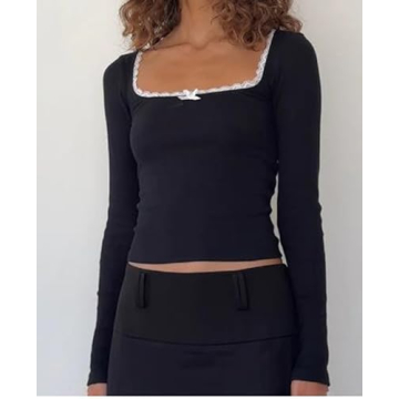 Stylish Y2K Crop Tops for Stylish Women – Long Sleeve Design