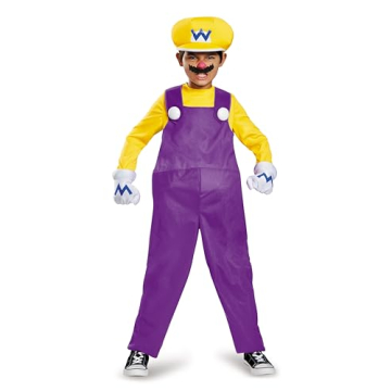 Wario Deluxe Costume for Kids 7-8 Years - Super Mario