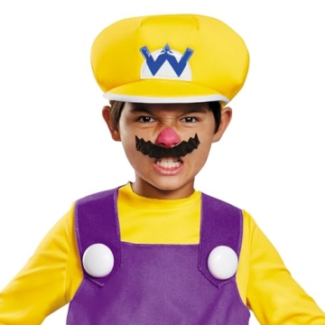 Wario Deluxe Costume for Kids 7-8 Years - Super Mario
