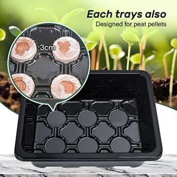 Bonviee Seed Starter Tray Kit for Fast Germination