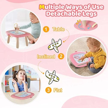 Kikidex Magnetic Drawing Board for Kids 1-3