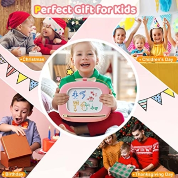 Kikidex Magnetic Drawing Board for Kids 1-3