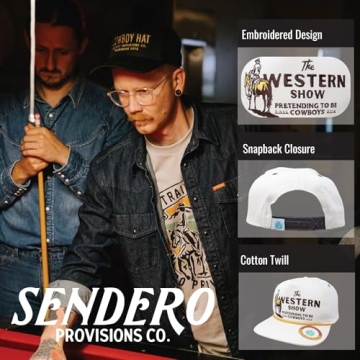 Sendero Western Show Adjustable Snapback Hat - Stylish & Fun