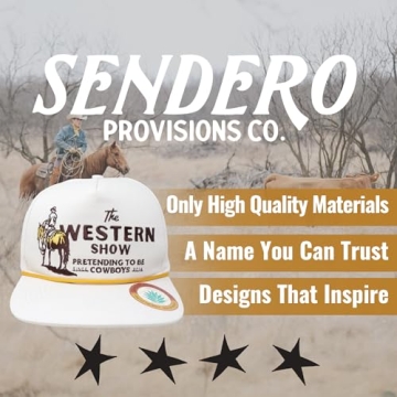 Sendero Western Show Adjustable Snapback Hat - Stylish & Fun