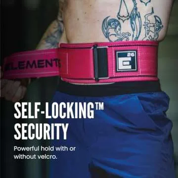 Self-Locking Weight Lifting Belt,Premium Weightlifting Belt for Serious Functional Fitness, Weight Lifting, and Olympic Lifting Athletes,Deadlift Training Belt (Small, Miami Pink)