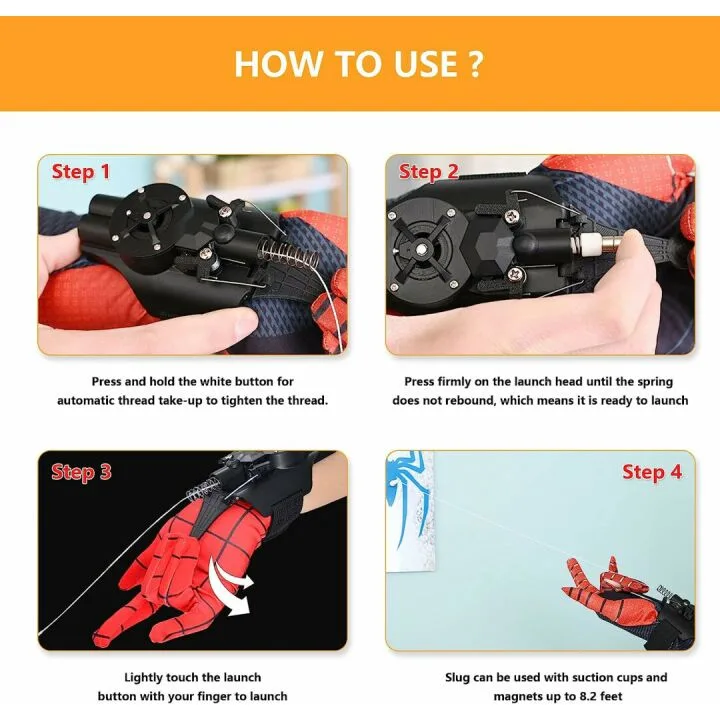 Spider Web Shooter Toy for Kids - Cool Gifts