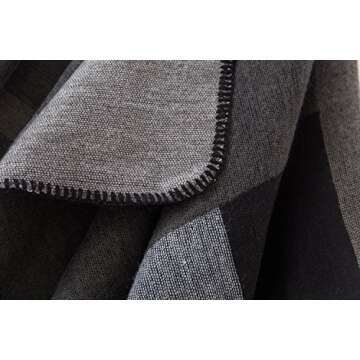 Urban CoCo Women's Color Block Shawl Wrap Open Front Poncho Cape (Series 1-Black)