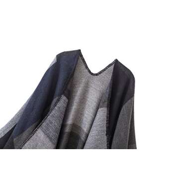 Stylish Urban CoCo Women's Color Block Poncho Wrap