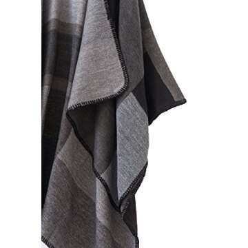 Stylish Urban CoCo Women's Color Block Poncho Wrap