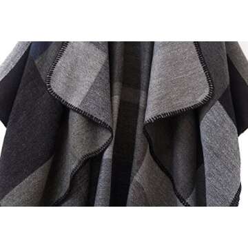 Stylish Urban CoCo Women's Color Block Poncho Wrap