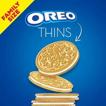 OREO Thins Golden Sandwich Cookies Family Size, 12 - 13.1 oz Packs