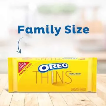 OREO Thins Golden Sandwich Cookies Family Size, 12 - 13.1 oz Packs