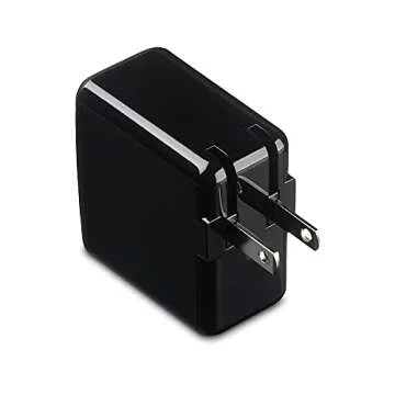 Amazon Basics USB Charger Block Multiple Ports - 24W Two-Port (12W, 2.4A per Port), Non-PPS, Black