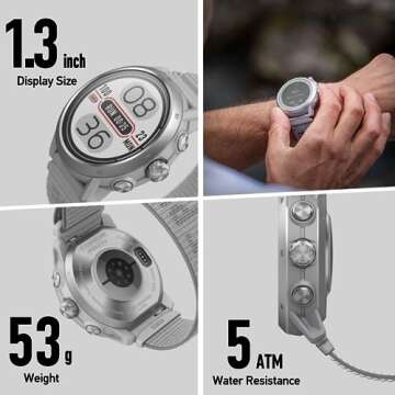 COROS APEX 2 Pro Outdoor GPS Watch, 1.3" Sapphire Titanium, 24-Day Battery Life, Dual-Freq GPS, On-Wrist Navigation, Offline Maps, Heart Rate Monitor, Track Sleep, Running, Biking, Climbing-Black