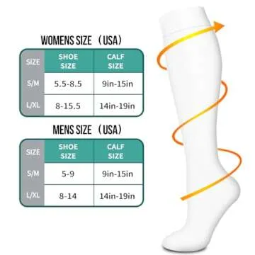 3 Pack Medical Compression Sock-Compression Sock for Women and Men-Best for Running,Nursing,Sports