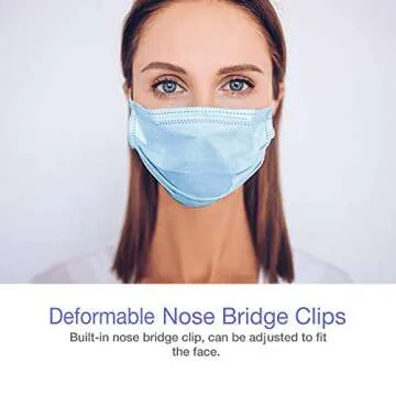 CandyCare Disposable Face Masks, Pack of 25 - Dust Particle 3-Layer Design with Earloop Protective Cover,OTB00004