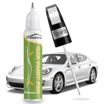 Carhuewell White Touch Up Paint Pen - Quick Scratch Repair