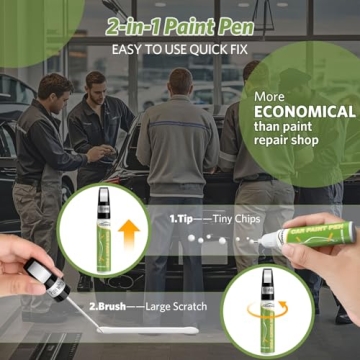 Carhuewell White Touch Up Paint Pen for Quick Repairs