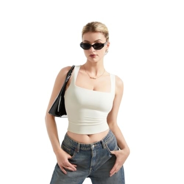 SUUKSESS Sexy Square Neck Tank Top – Buttery Soft & Trendy