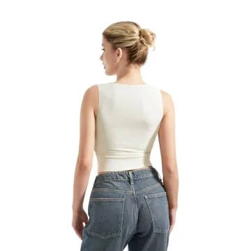 SUUKSESS Sexy Square Neck Tank Top – Buttery Soft & Trendy