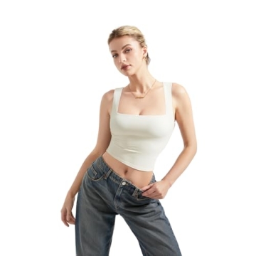 SUUKSESS Sexy Square Neck Tank Top – Buttery Soft & Trendy