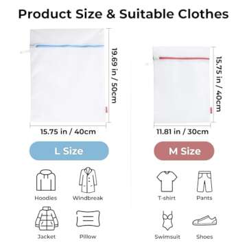 Lifnmybr 4 Pack Laundry Bag, Mesh Laundry Bags for Delicates with Sturdy Zipper, Laundry Bags Mesh Wash Bags and Lingerie Bags for Washing Delicates, Delicates Laundry Bag for Washing Machine for Bra