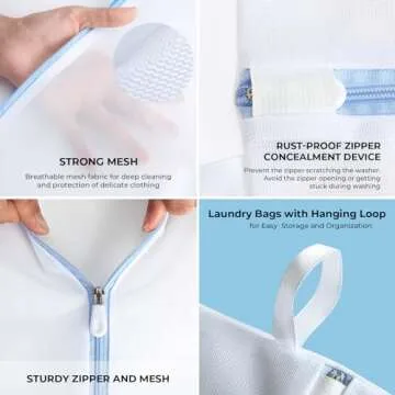 Lifnmybr Mesh Laundry Bags - Protect Delicates with Style