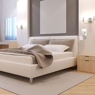 LeongLzt Ouligei Top-Notch Quality Homepod Mini Wall Mount Holder, Homepod Mini Plug Mount with in-Built Cable Management System, No Screws Needed - an Elegant Space Saving Accessory