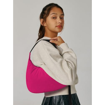 Medium Nylon Crescent Bag - Functional & Stylish Design