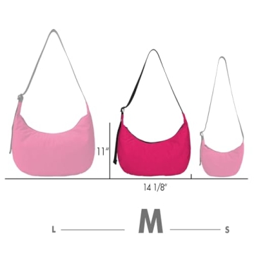 Medium Nylon Crescent Bag - Functional & Stylish Design