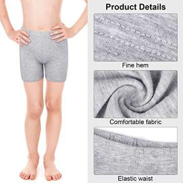 Resinta 8 Pack Girls Bike Cartwheel Shorts Toddler Under Dress Dance Short Kids Biker Safety Shorts ...