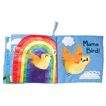 Sky-Themed Soft Baby Activity Book with Squeaker