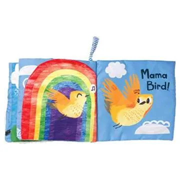 Sky-Themed Soft Baby Activity Book with Squeaker